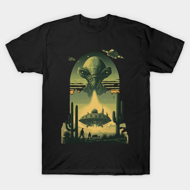 Alien Take Controls T-Shirt by vamarik